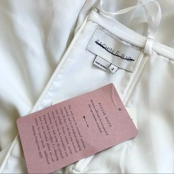 NWT Anthropologie BHLDN Sachin + Babi Hilma Wedding Wide Leg Jumpsuit White - Picture 11 of 12